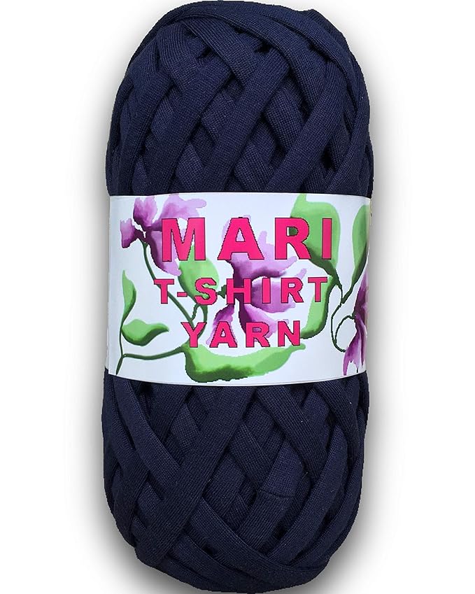 MARI - 100% Cotton Tshirt Yarn - 250 Grams (Navy) - Mariyarns