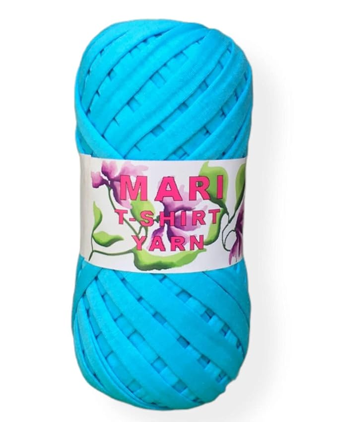 MARI - 100% Cotton Tshirt Yarn - 250 Grams (Turquoise) - Mariyarns