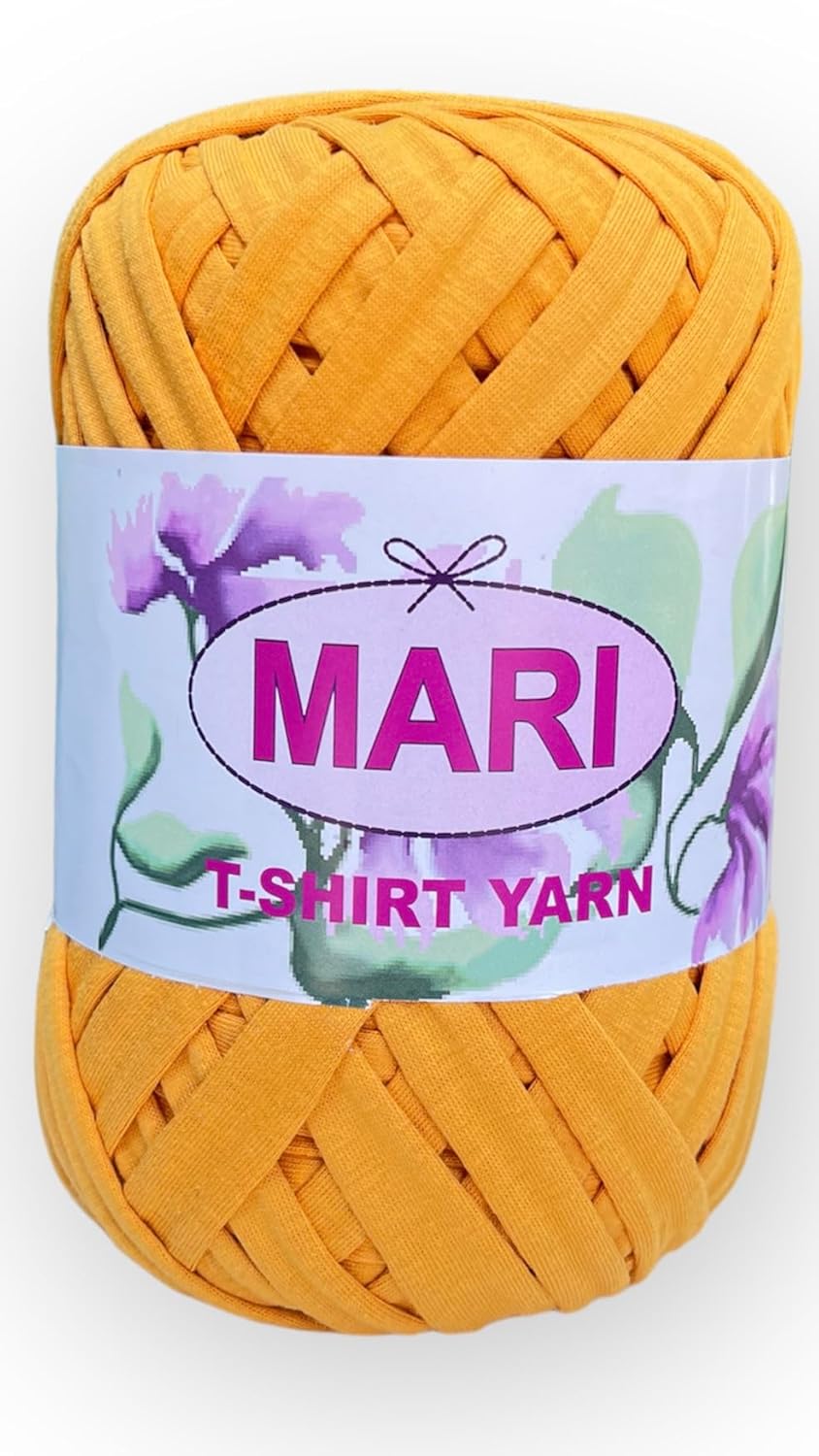 MARI - 100% Cotton Tshirt Yarn - Mustard yellow - Mariyarns