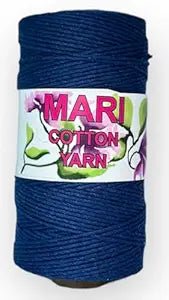 MARI - Recycled Cotton Crochet Yarn (Navy) - Mariyarns
