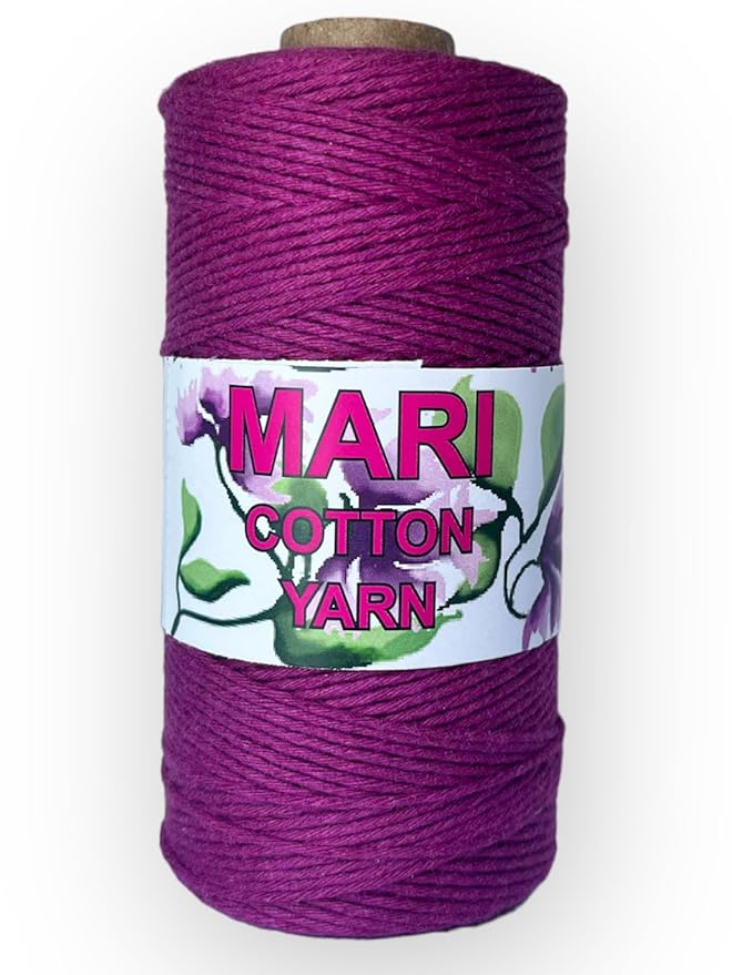 MARI - Recycled Cotton Crochet Yarn (Purple) - Mariyarns