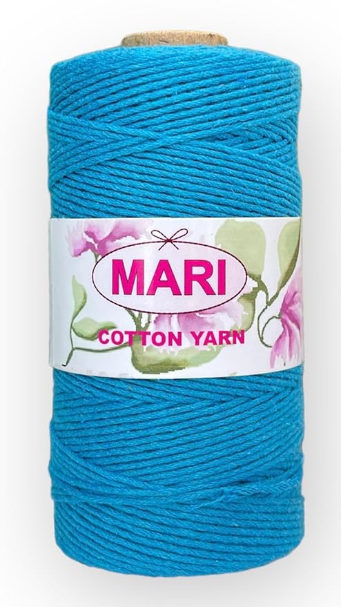 MARI - Recycled Cotton Crochet Yarn (Sky Blue) - Mariyarns