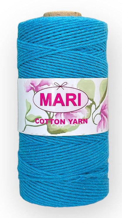 MARI - Recycled Cotton Crochet Yarn (Sky Blue) - Mariyarns