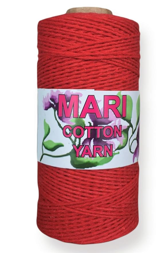 MARI - Recycled Cotton Crochet Yarn(Light Orange) - Mariyarns